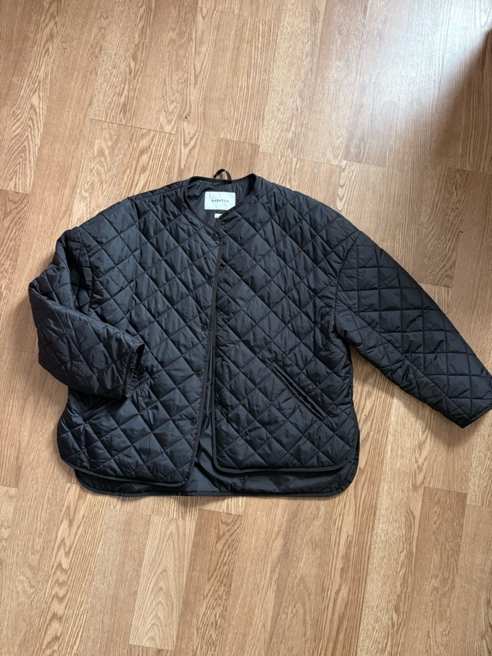 Aritzia Black Quilted Utility Jacket